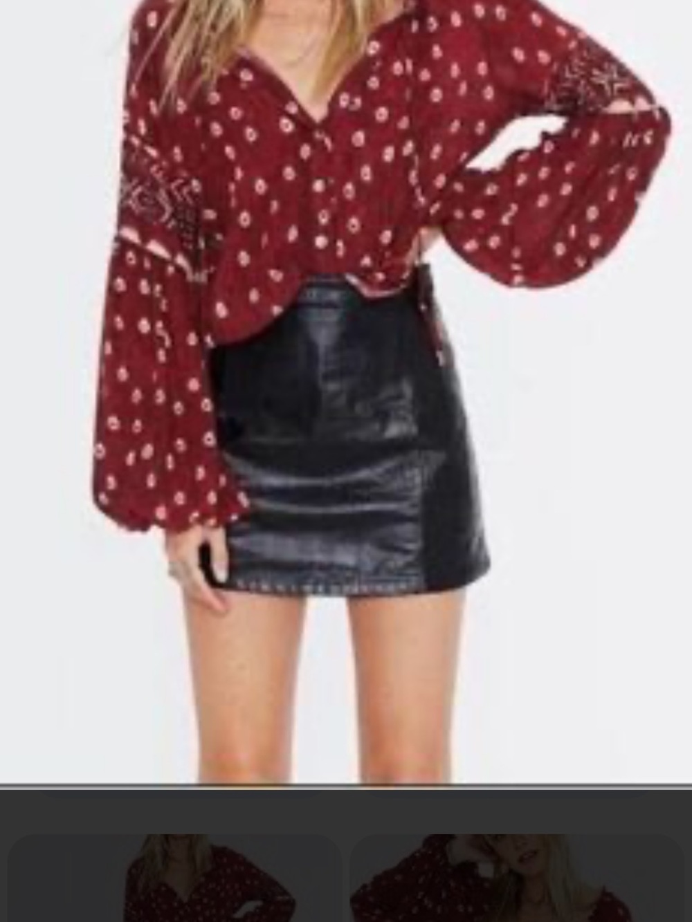 Jen's Pirate Booty Thyme Blouse Medium